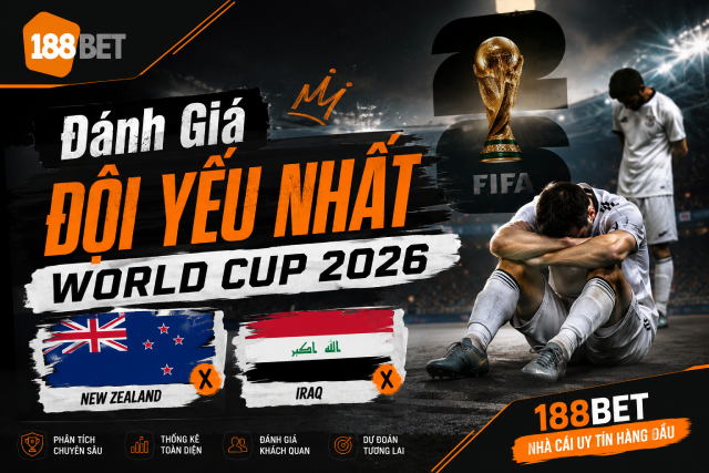 Đánh Giá Đội Yếu Nhất World Cup 2026: Liệu Có Thể Tạo Bất Ngờ? 1 188BET SANTAGERTRUDIS đánh giá đội yếu nhất World Cup 2026 để bạn có quyết định chính xác